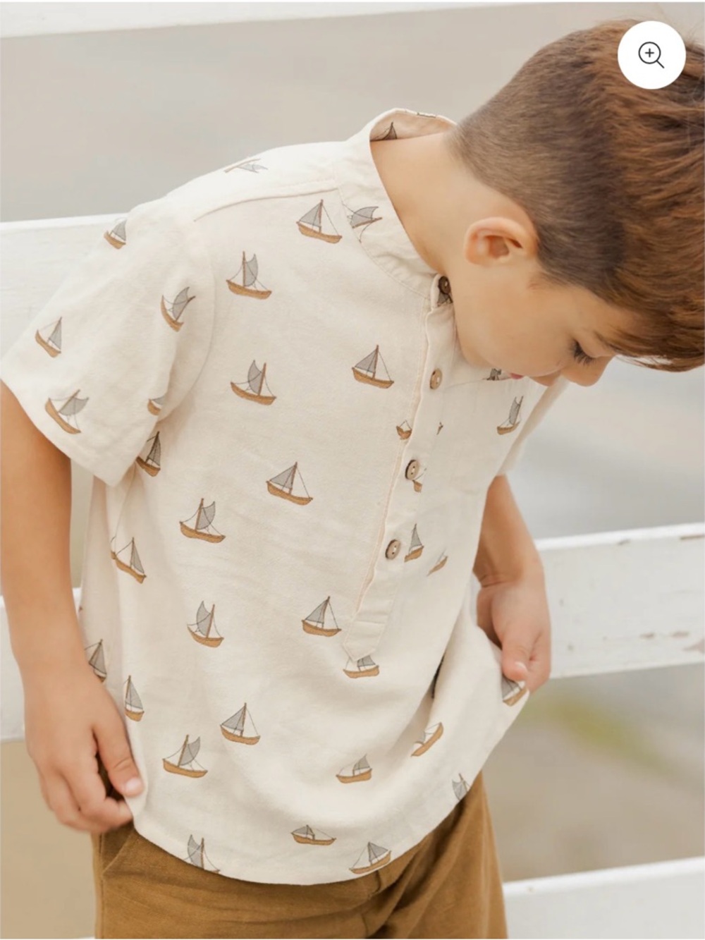 Rylee + Cru Short Sleeve Sailboat Shirt